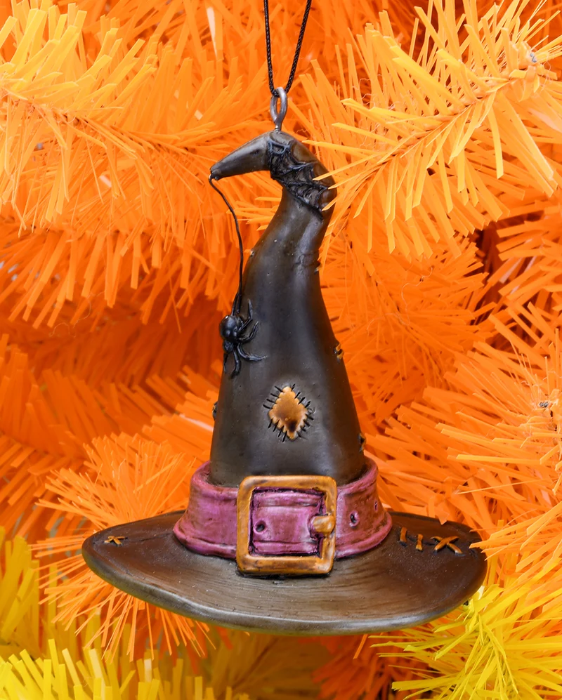 Hexenhut Weihnachtskugel 8,9cm