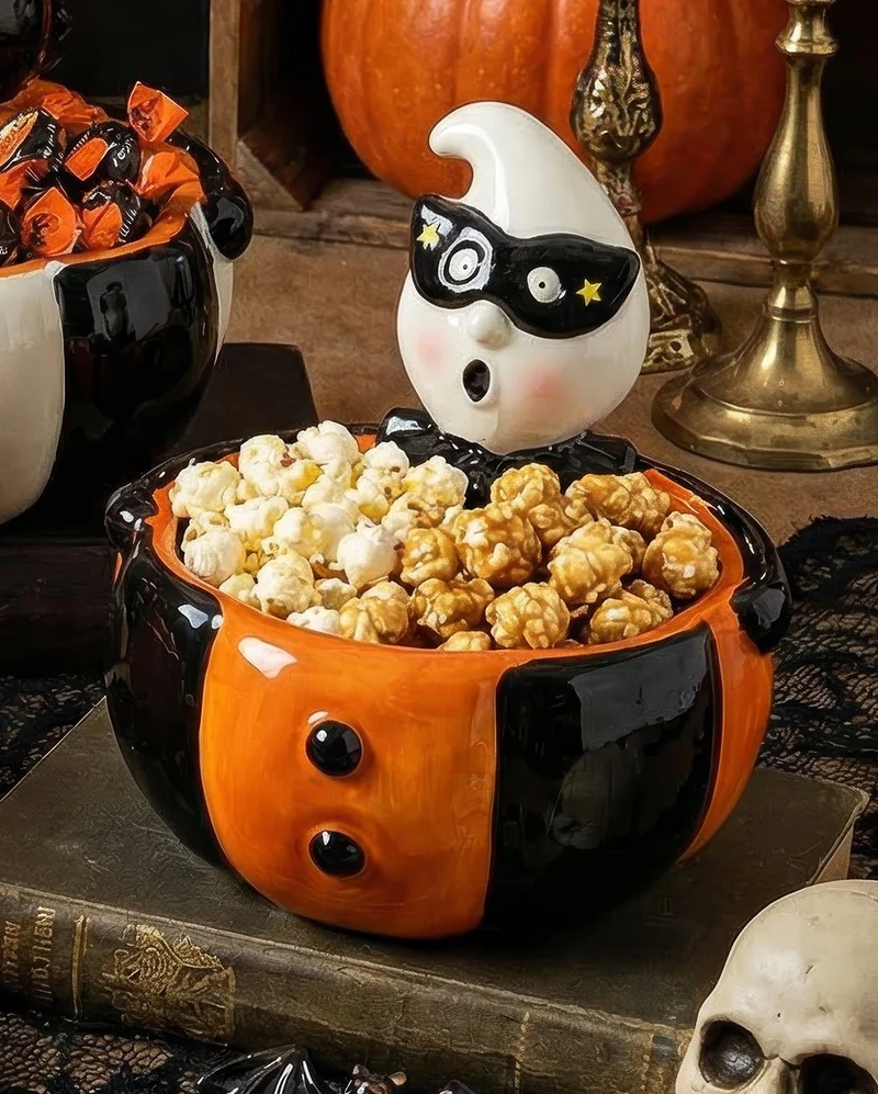 Vintage Halloween Geist Süßigkeiten Schale