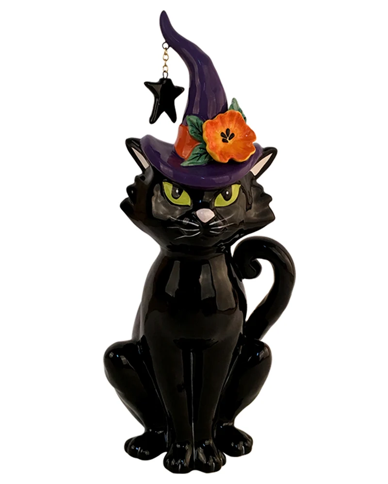 Hexenkatze Keramik Figur 31cm