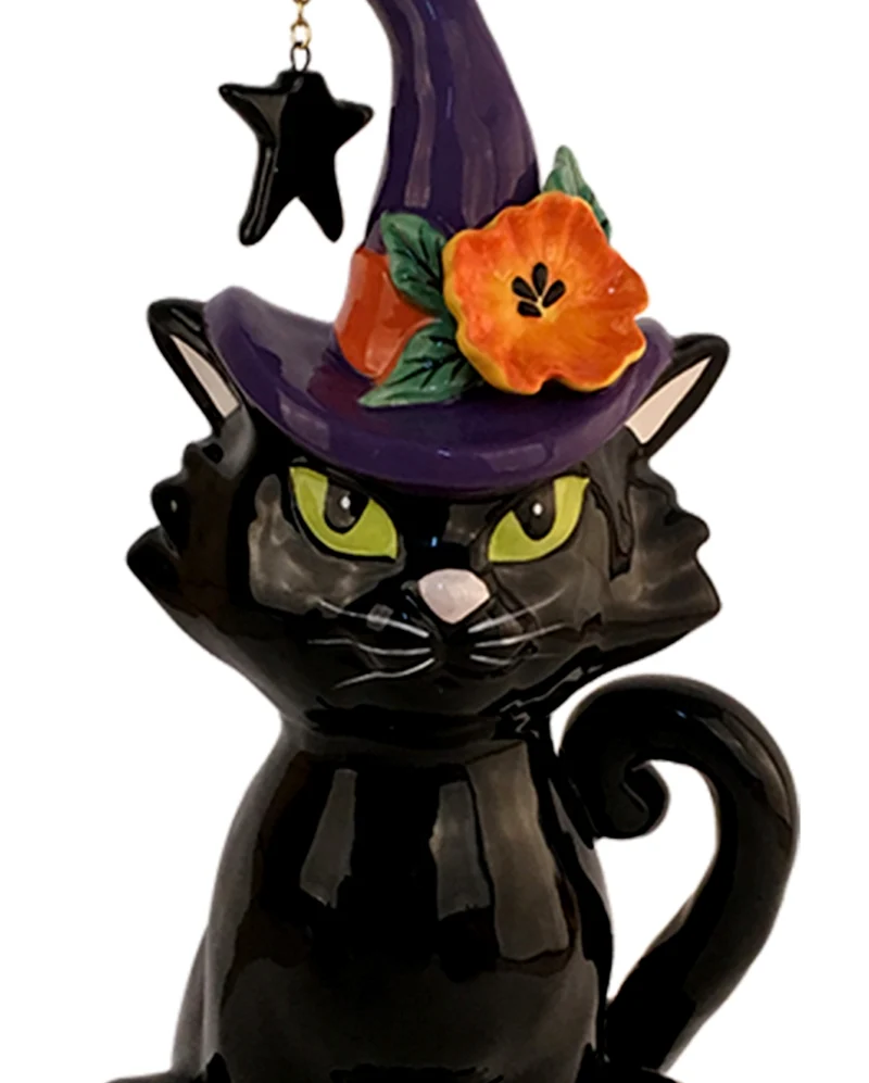 Hexenkatze Keramik Figur 31cm