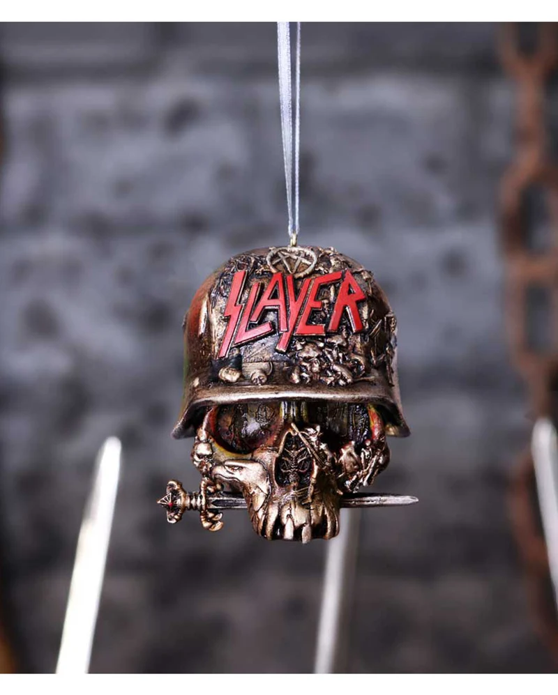 Slayer Totenkopf Weihnachtskugel