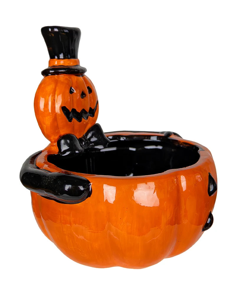 Vintage Halloween Kürbis Süßigkeiten Schale