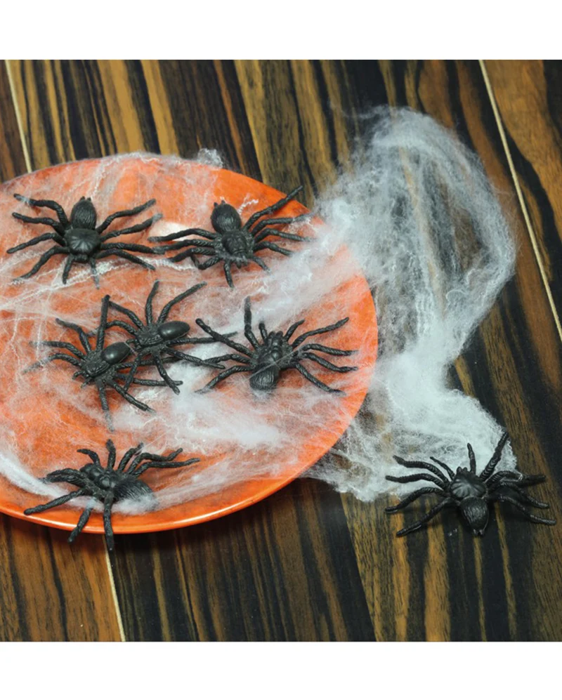Schwarze Horror Spinnen 8 St.