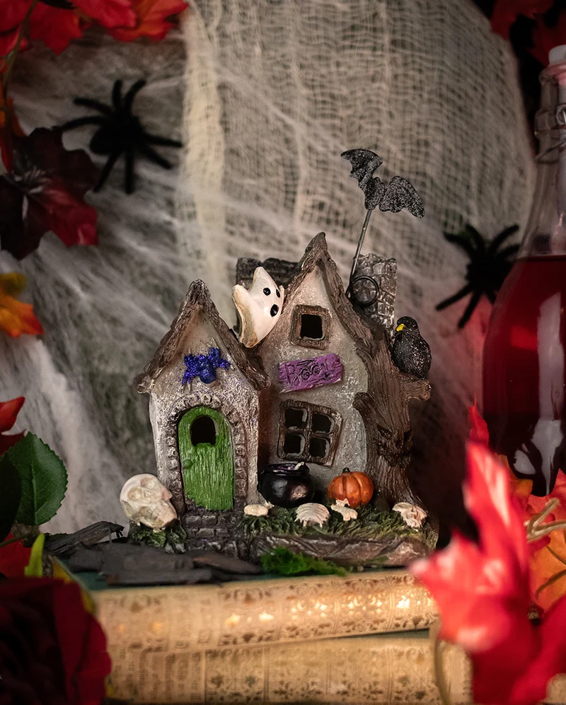Spooky Haunted House mit LED 17cm