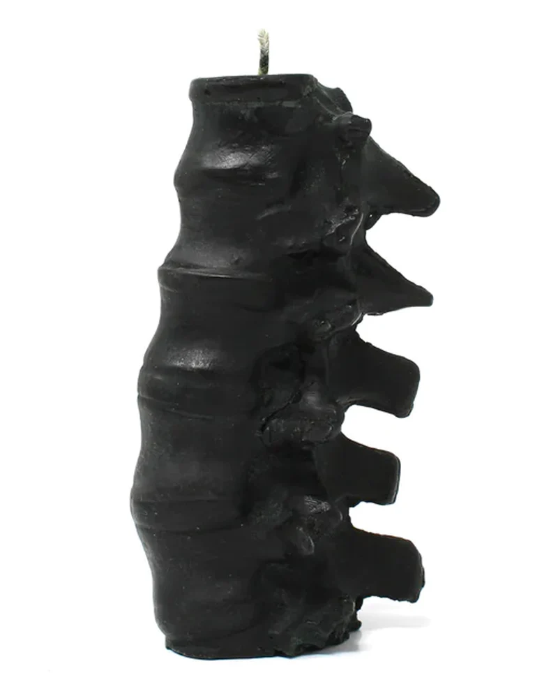 Schwarze Wirbelsäulenkerze 13cm