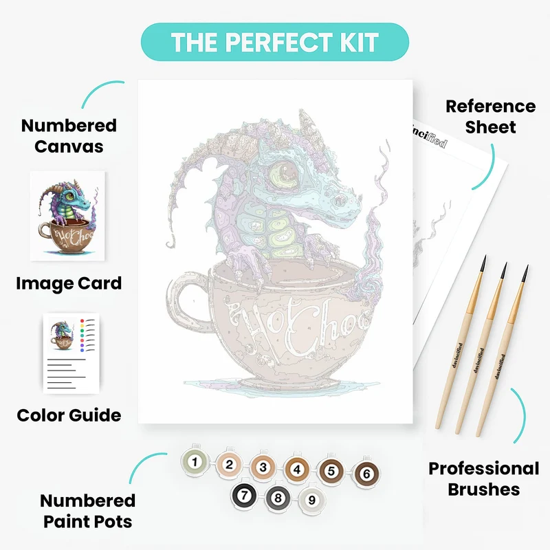 Hot Chocolate with Rupert - Paint by Numbers Kit
