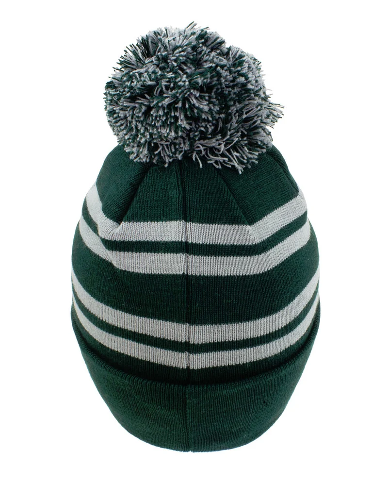 Harry Potter Slytherin Strickmütze mit Bommel