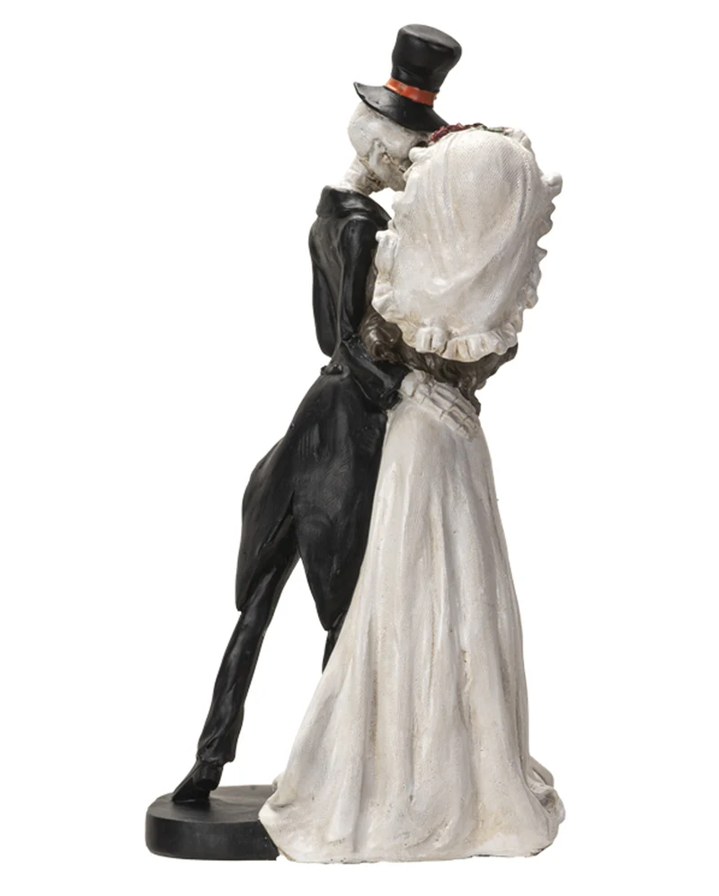 Gothic Skelett Hochzeitspaar 32cm