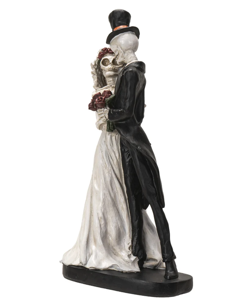 Gothic Skelett Hochzeitspaar 32cm