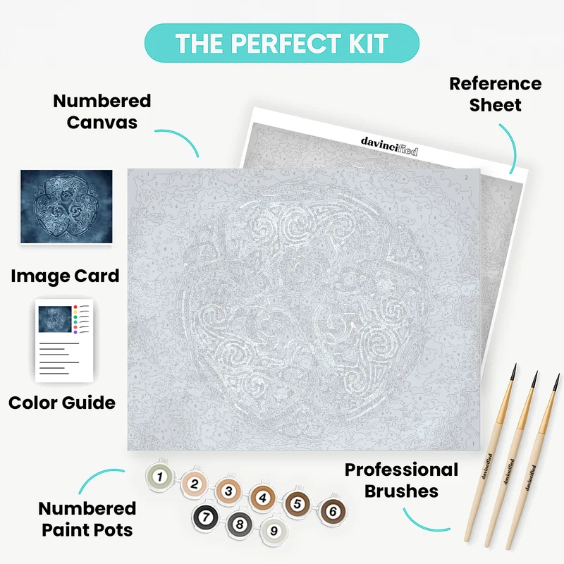 Celtic Wolf - Paint by Numbers Kit