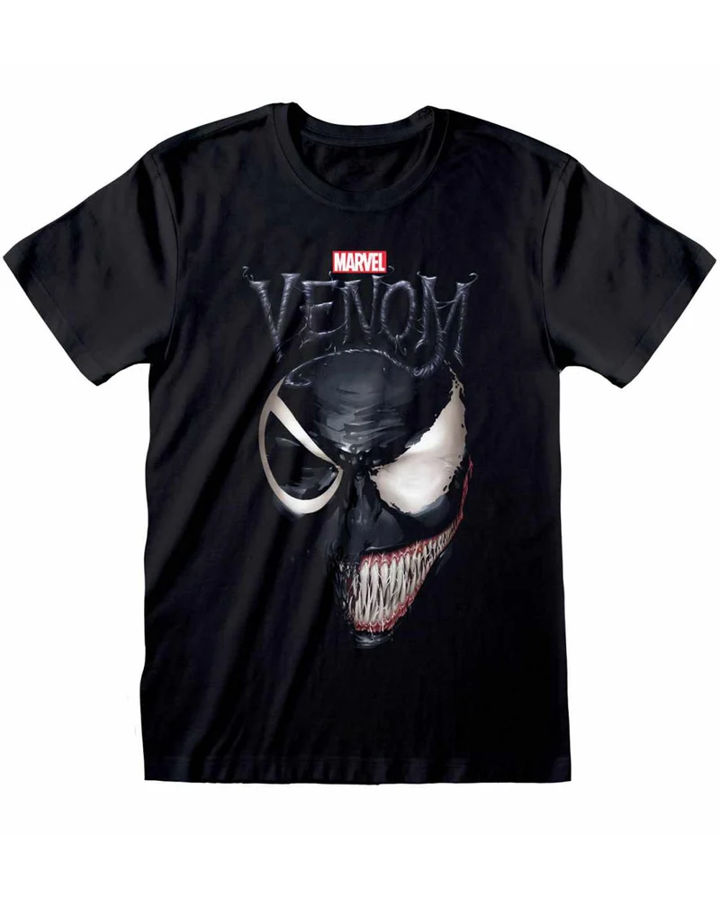 Marvel Comics Spiderman Venom Split Face T-Shirt