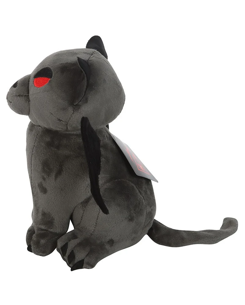 Niedliche Gothic Vampirkatze aus Plüsch 20cm