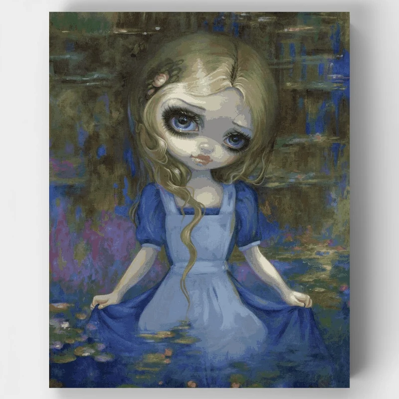 Alice in Monets Waterlilies - Paint by Numbers Kit