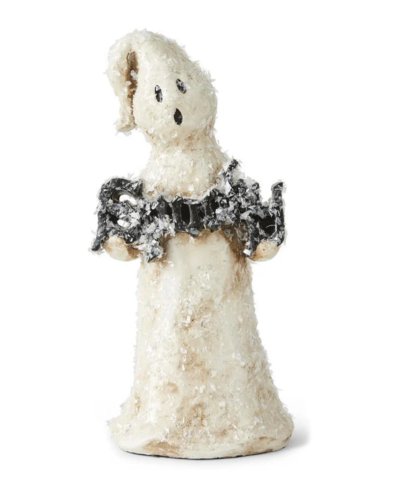 Spooky Geist mit Glitter Flocken 20cm