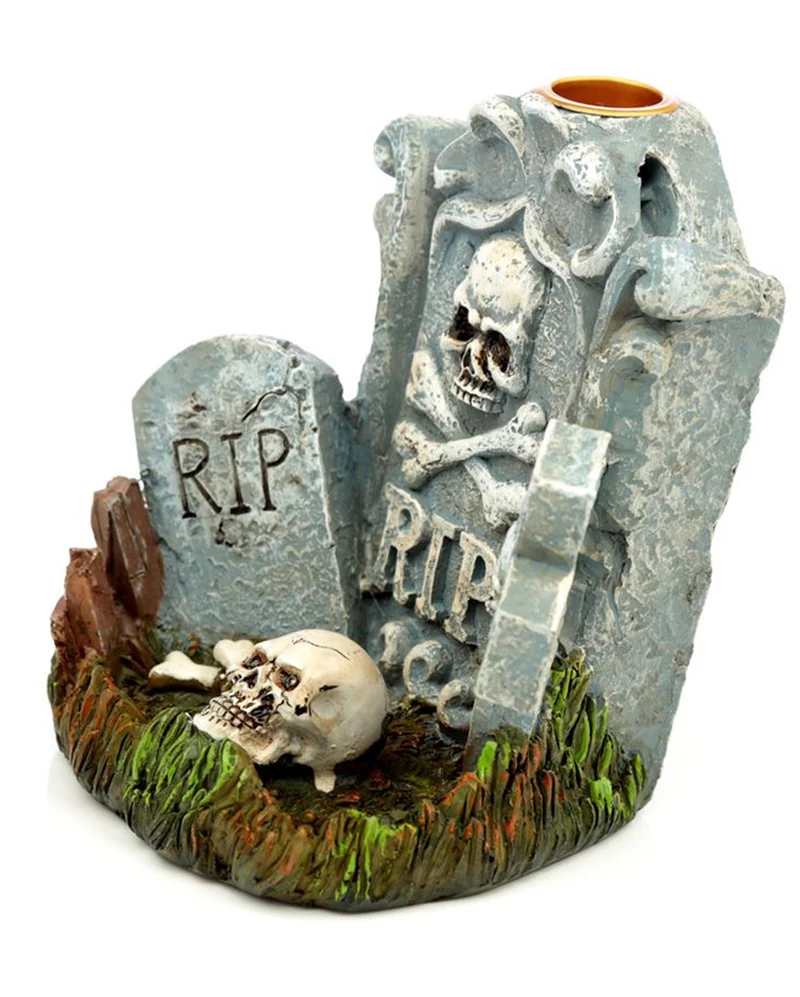 Halloween RIP Grabstein Backflow Räucherkegelhalter