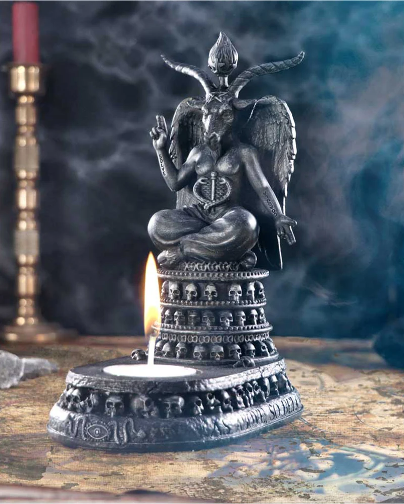 Baphomet's Devotion Teelicht Halter 17cm