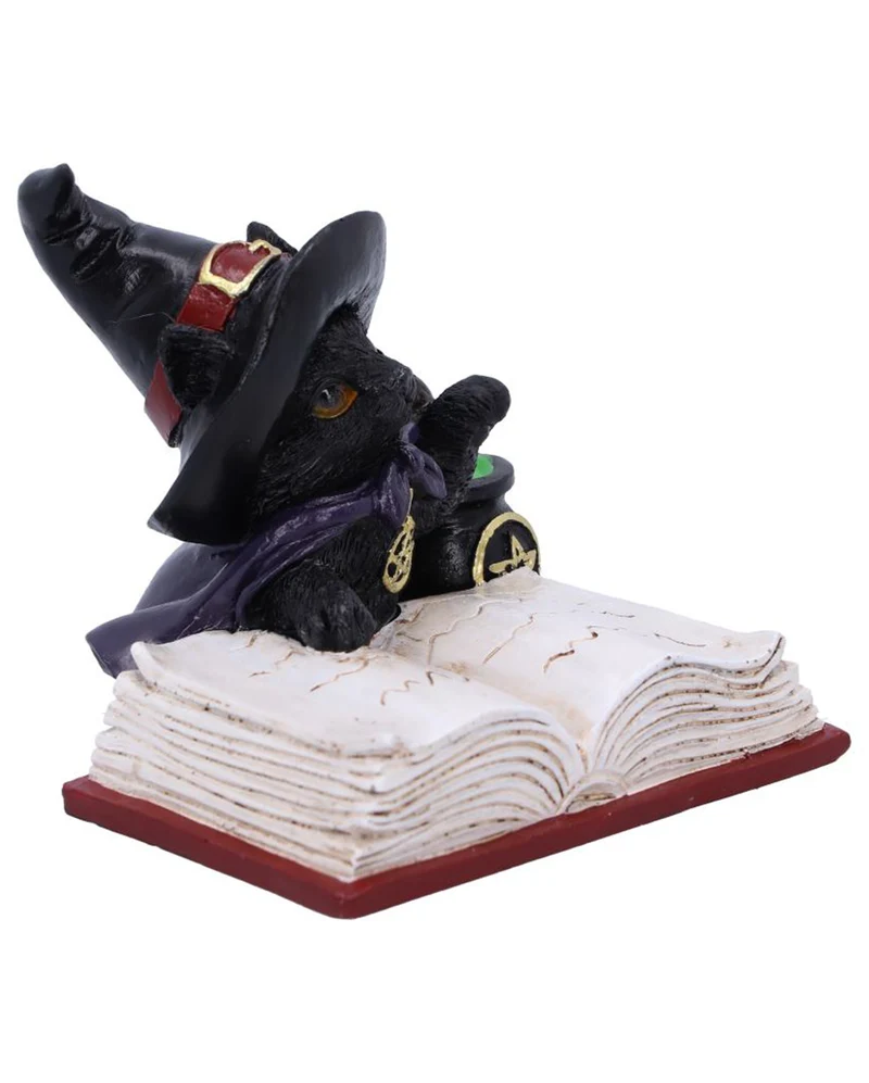 Familiar's Brew Katzenfigur mit Hexenkessel 8,5cm
