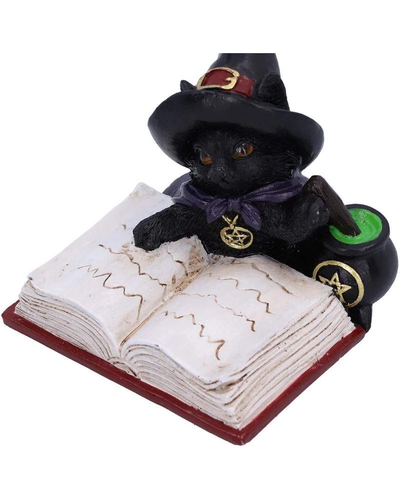 Familiar's Brew Katzenfigur mit Hexenkessel 8,5cm