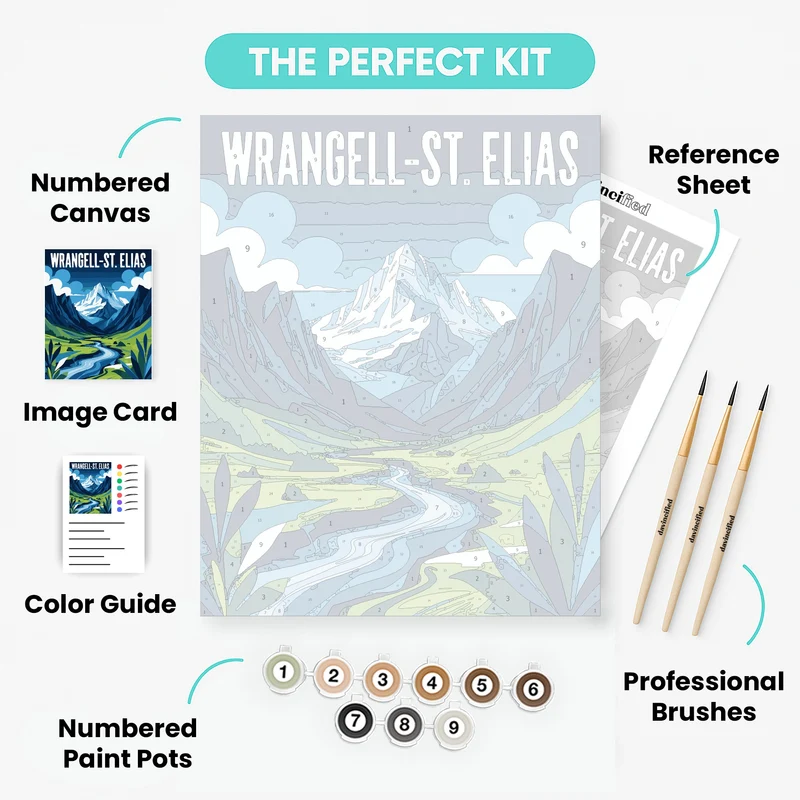 Wrangell-St. Elias - Paint by Numbers Kit