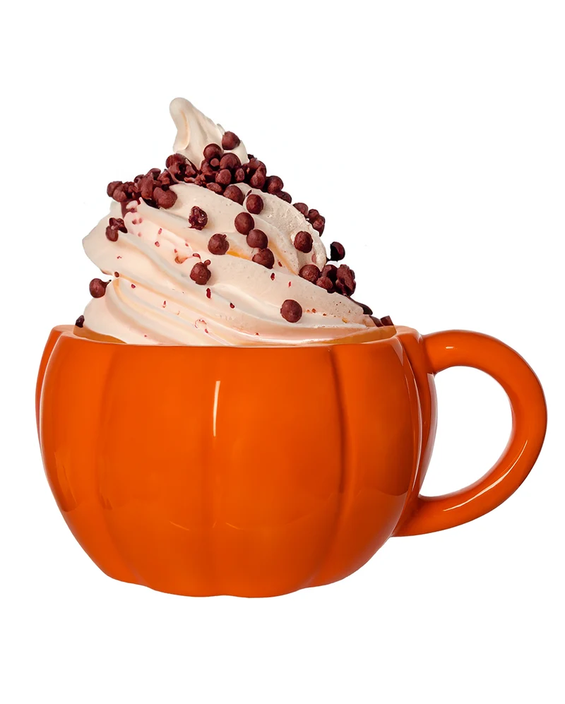 Halloween Kürbis Tasse mit Deckel 500ml