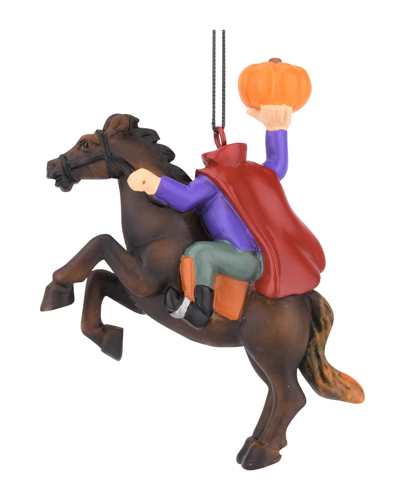 Kopfloser Reiter Weihnachtskugel 10cm