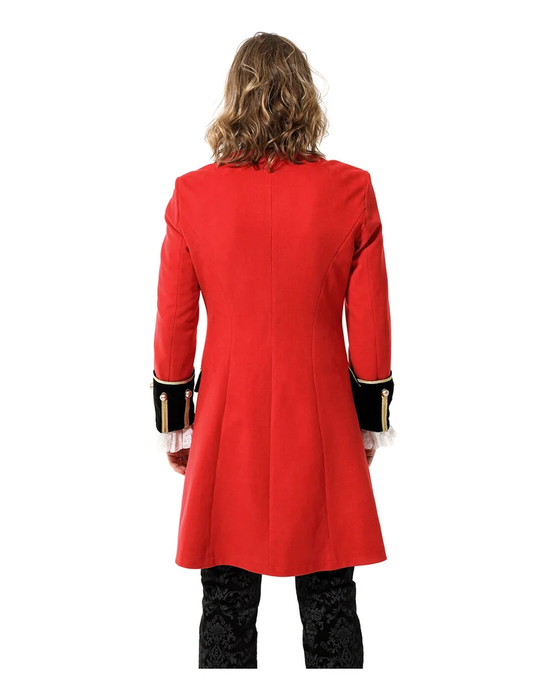 Rote Military Jacke mit Goldborte