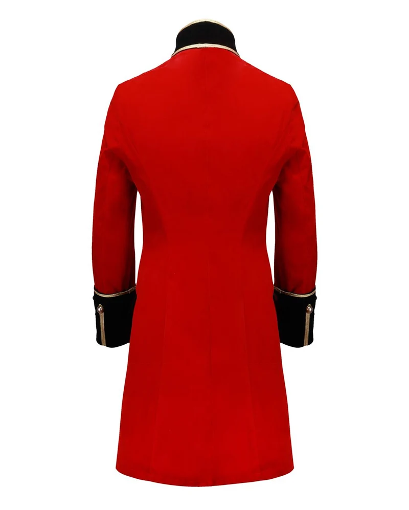 Rote Military Jacke mit Goldborte