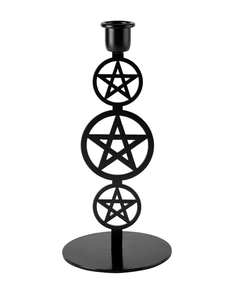 KILLSTAR Pentagramm Kerzenhalter Medium