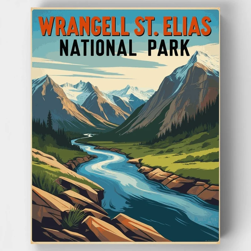Wrangell St. Elias National Park - Paint by Numbers Kit