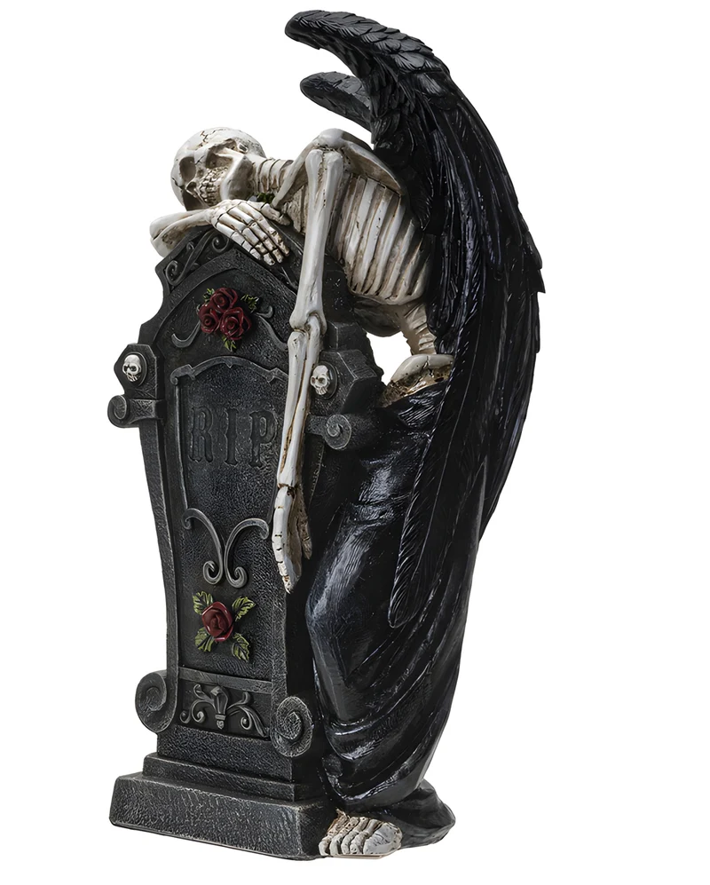Trauernder Todesengel am Grabstein 40cm