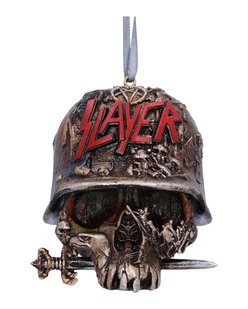 Slayer Totenschädel Christbaumkugel