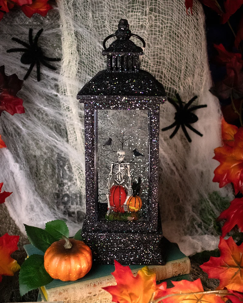 Beleuchtete Halloween Wasserkugel Laterne 28cm