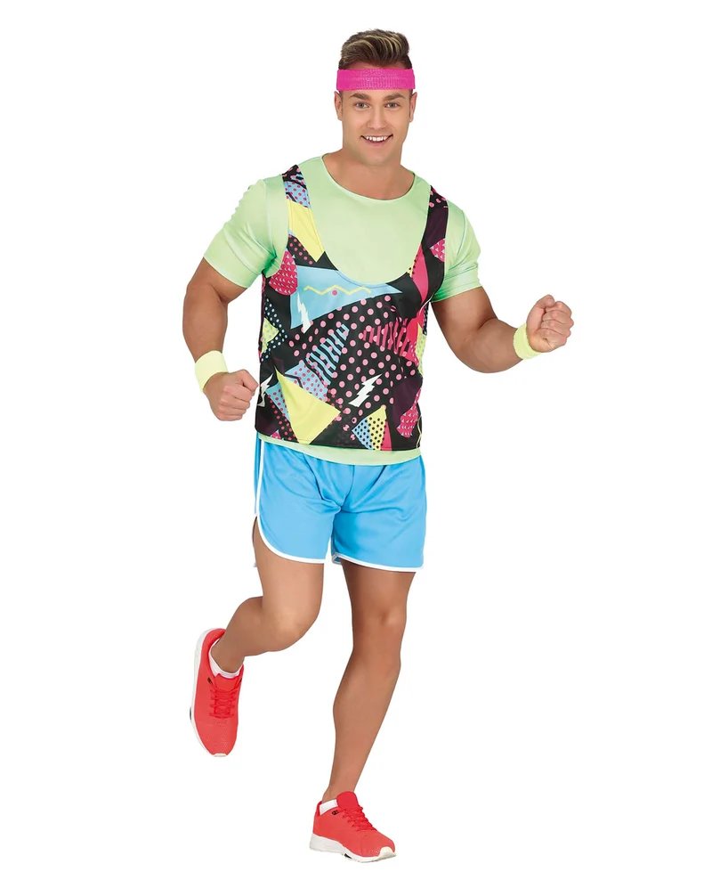 80s Aerobic Herren Kostüm