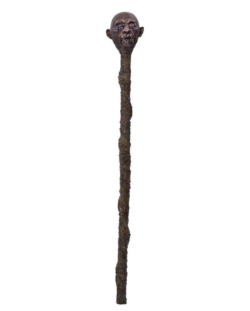 Voodoo Kult Gehstock mit Schädel 120cm