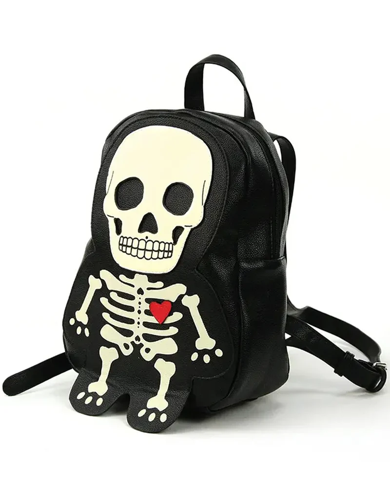 Glow in the Dark Skelett Rucksack