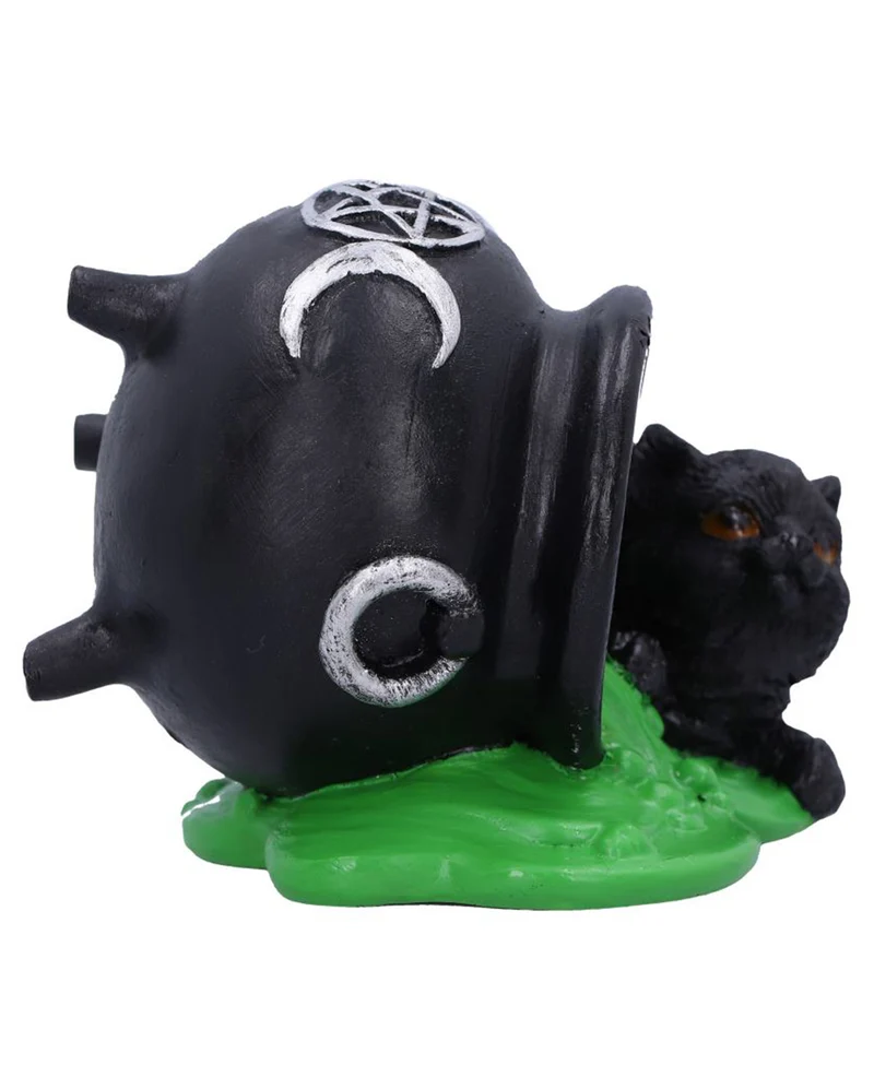 Ooops! Kätzchen mit umgestürztem Hexenkessel 8,7cm