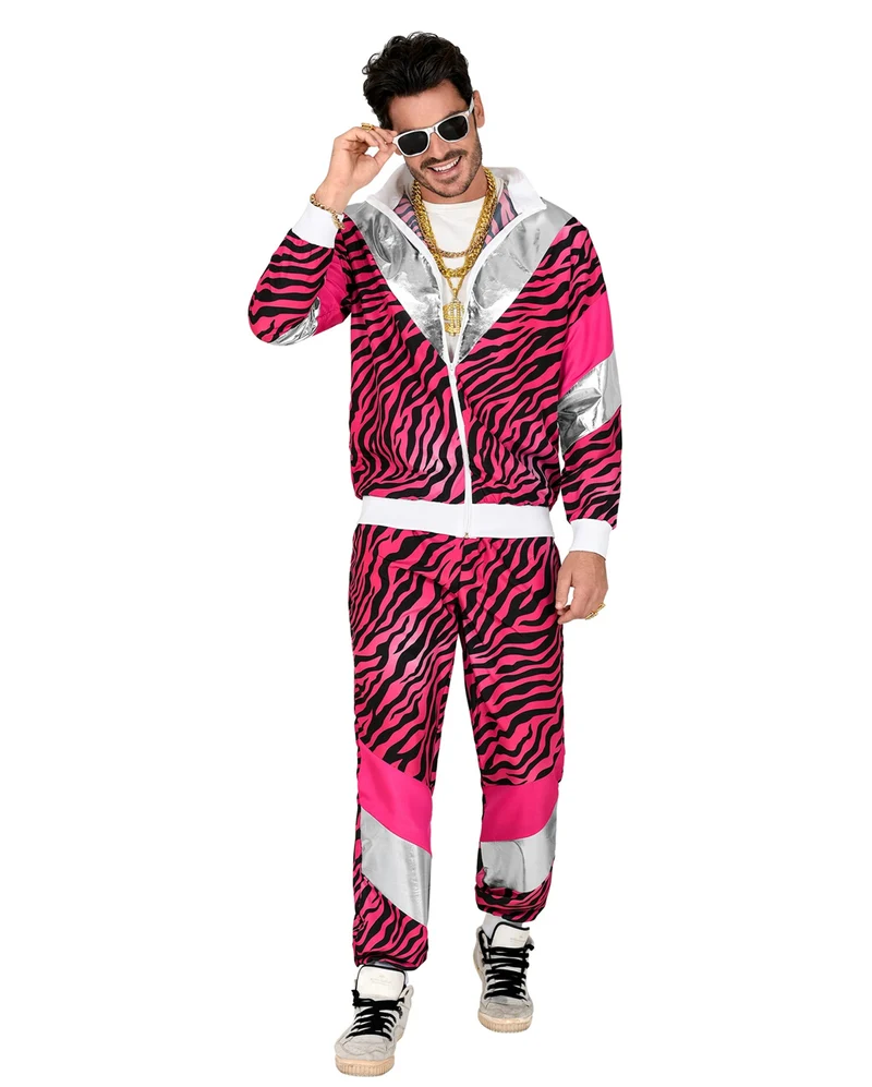 80er Jahre Pink Tiger Jogginganzug