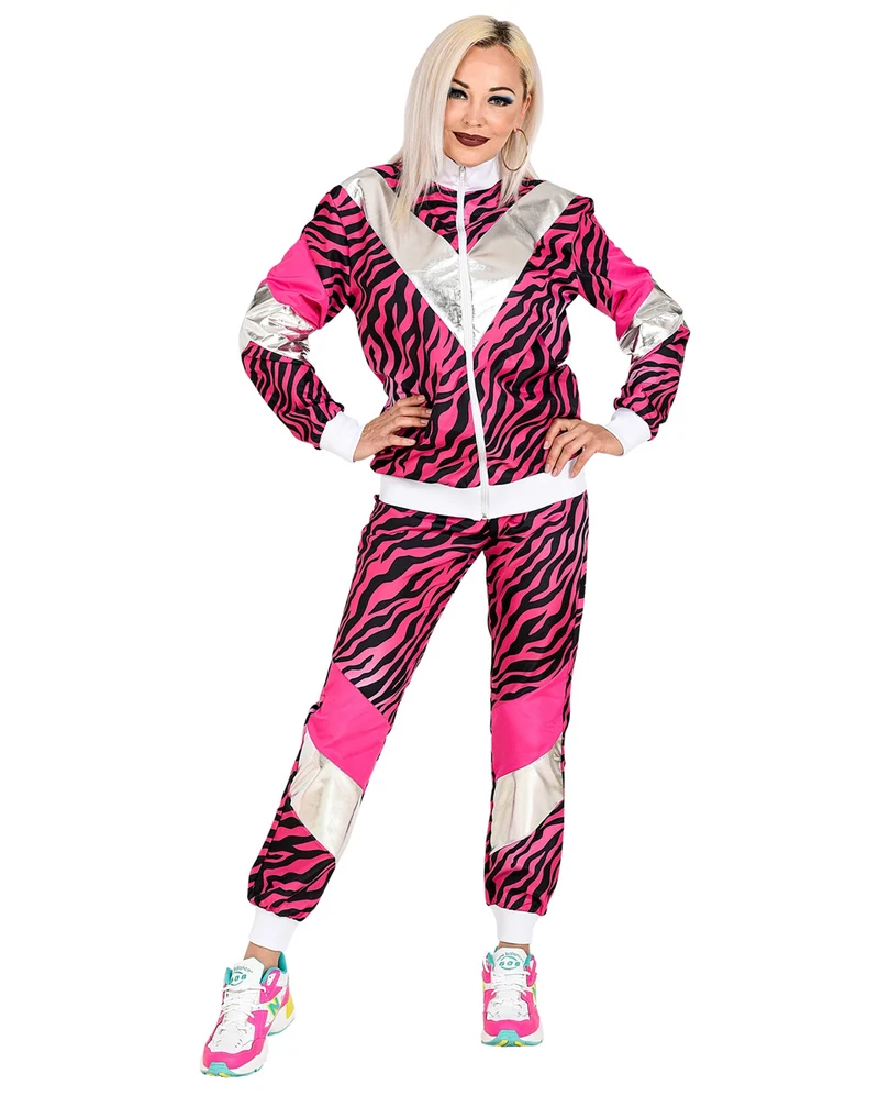 80er Jahre Pink Tiger Jogginganzug