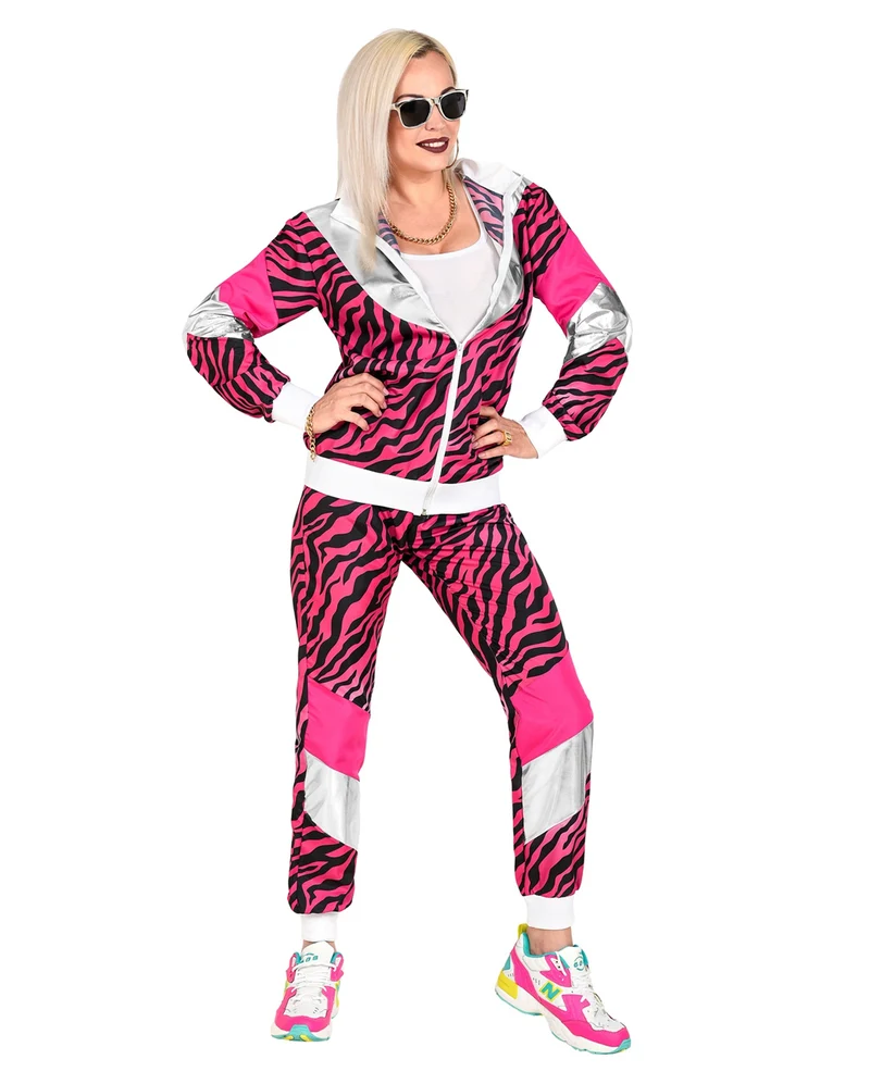 80er Jahre Pink Tiger Jogginganzug