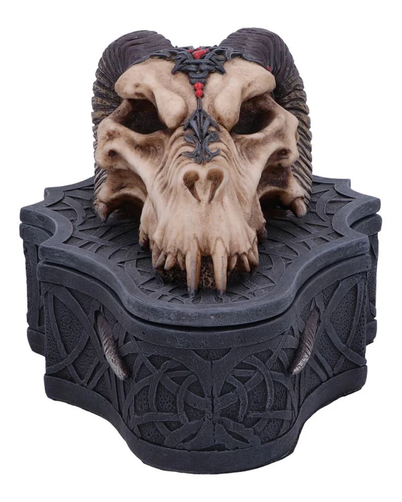 Drachenschädel Totenkopf Box 17,7cm