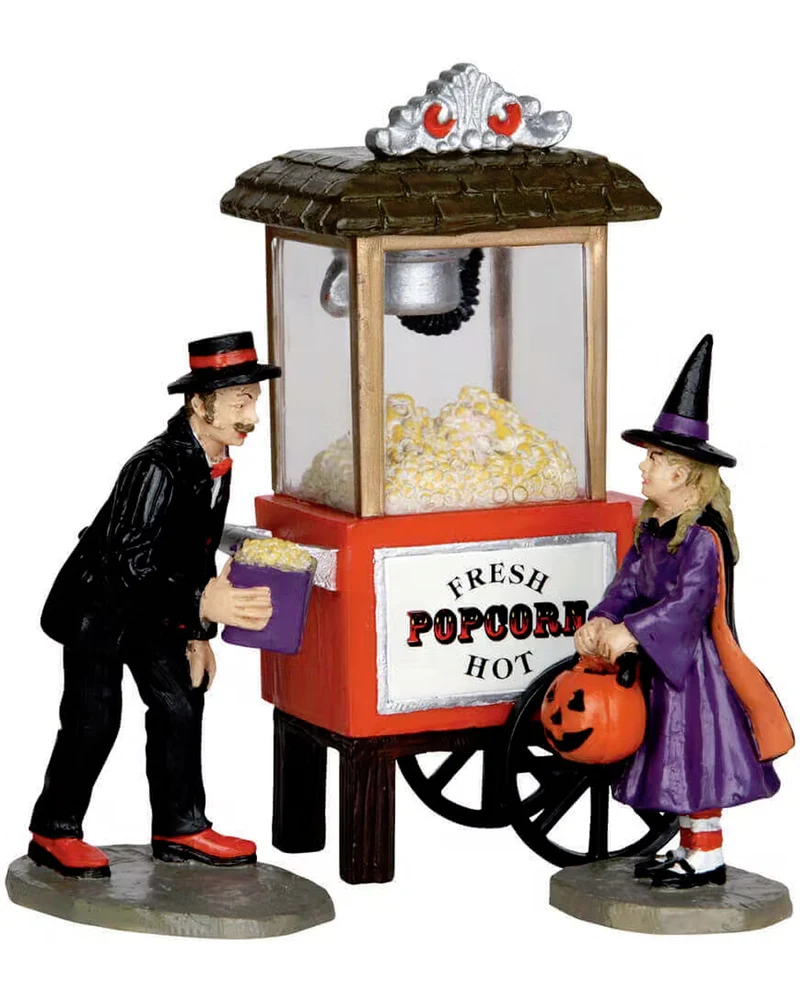 Lemax Spooky Town - Popcorn Stand 3er Set