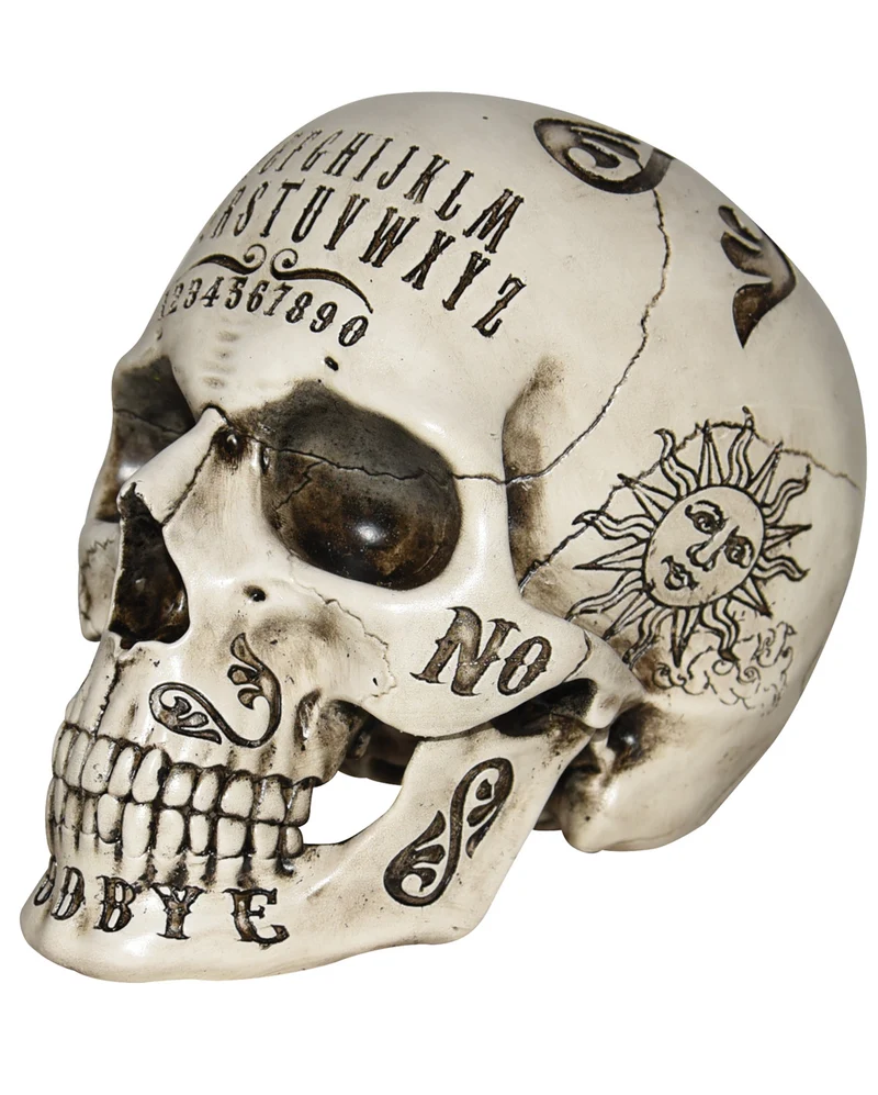 Okkulter Ouija Totenkopf 21cm