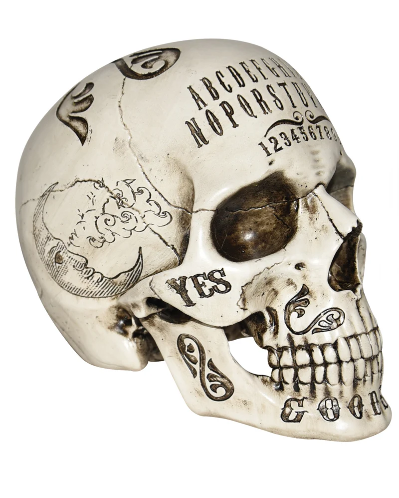 Okkulter Ouija Totenkopf 21cm