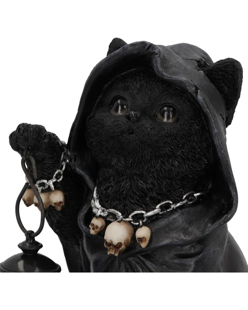 Grim Reaper Kätzchen mit Laterne 18,5cm
