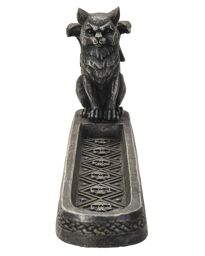 Drachen Katze Räucherstäbchenhalter
