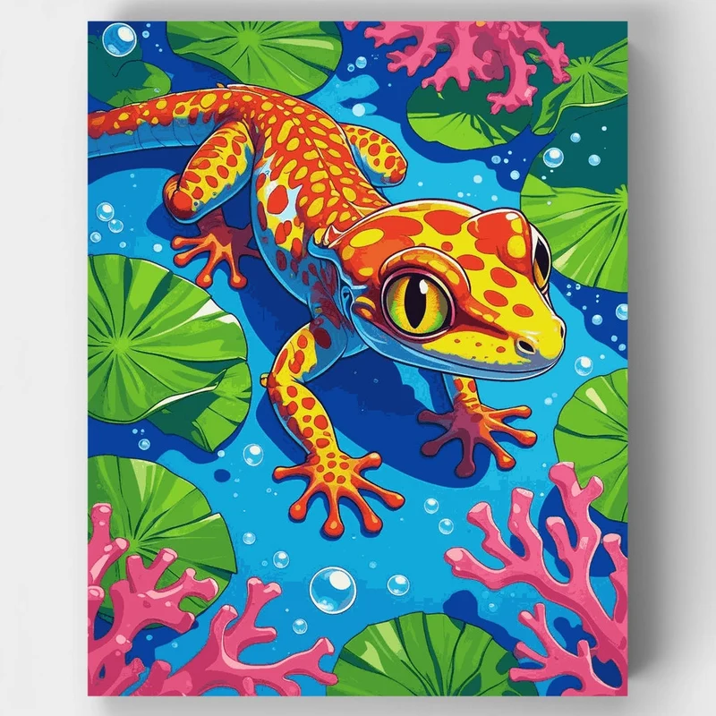 Vibrant Tree Frog - Paint by Numbers Kit