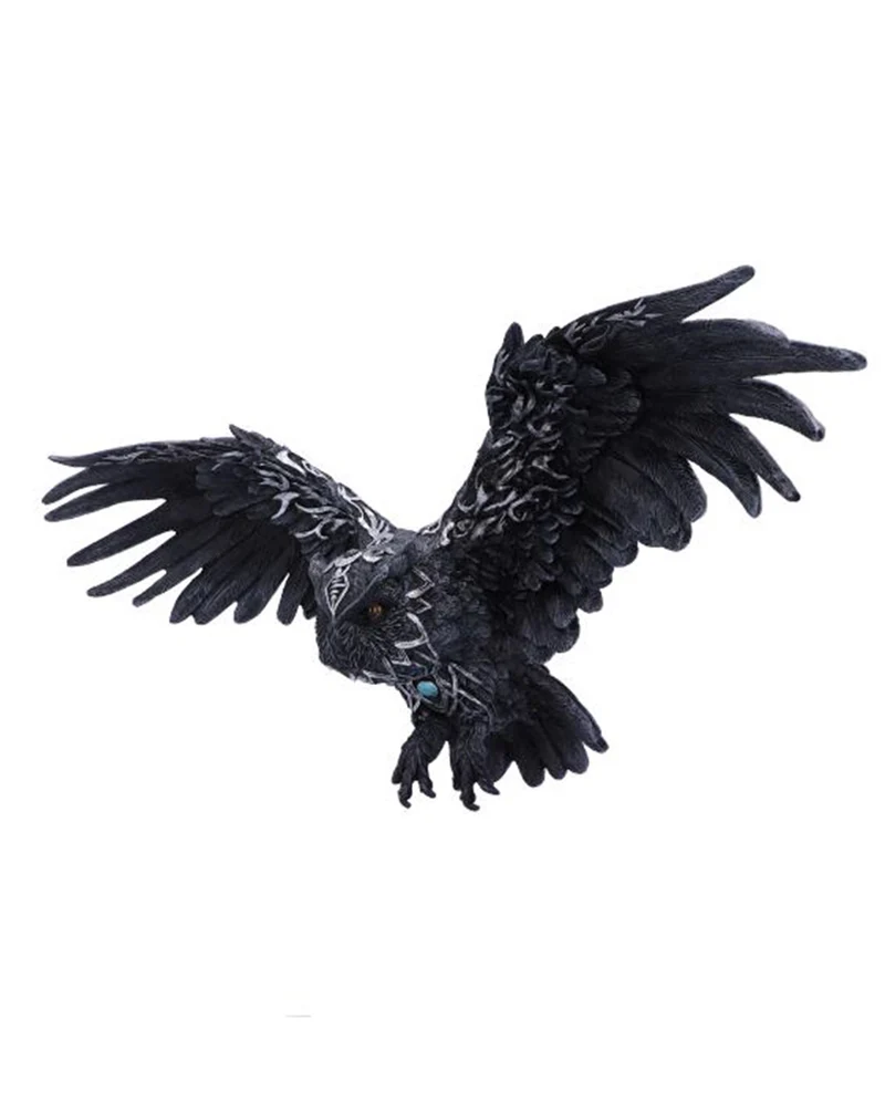Dark Feather Owl Wandbild 55cm