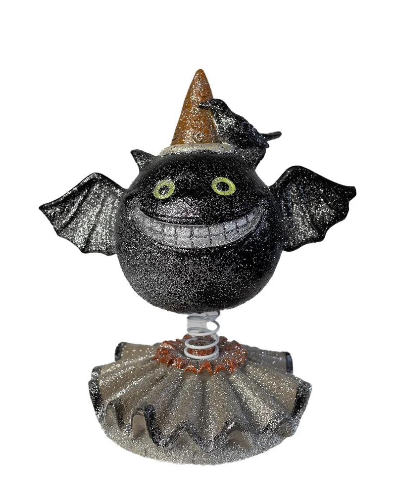 Halloween Bobble Head Fledermaus Dekofigur 15cm