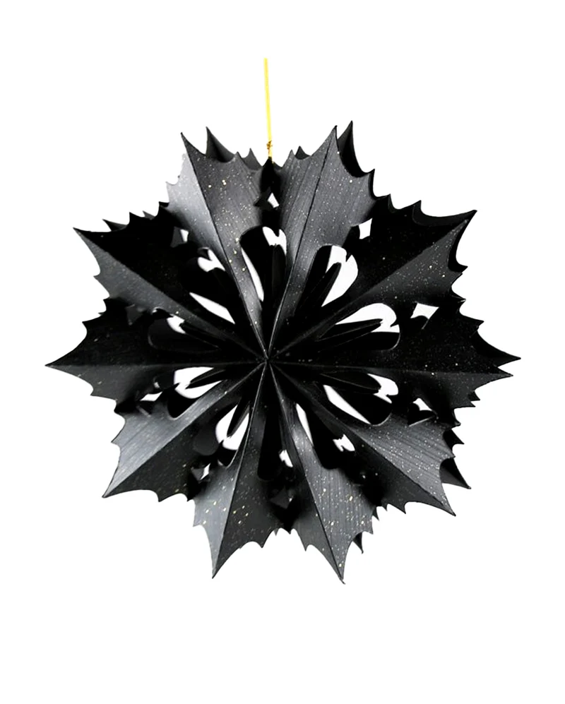 Gothic Deko Stern Schneekristall 30cm