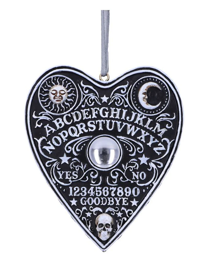 Ouija Board Planchette als Hängeornament 8,5cm